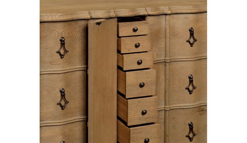 Breakfronts & China Cabinets Distressed 16 drawer dresser