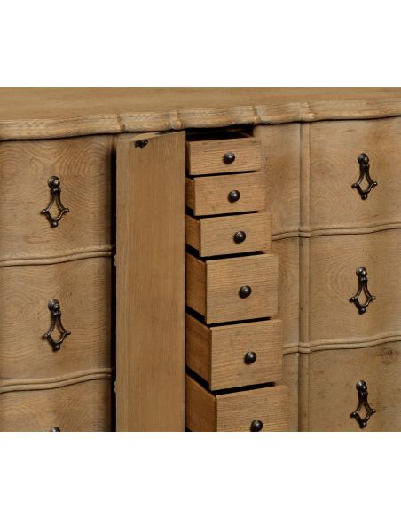 Breakfronts & China Cabinets Distressed 16 drawer dresser