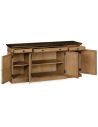 Breakfronts & China Cabinets Light wood marble top sideboard