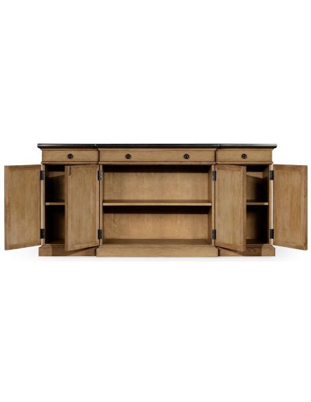 Breakfronts & China Cabinets Light wood marble top sideboard