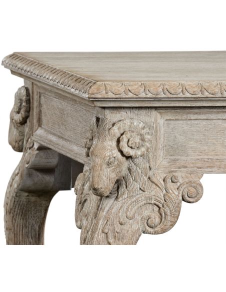 Decorative Accessories Hand carved ram's head table