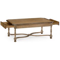 Coffee Tables Distressed country cocktail table 2