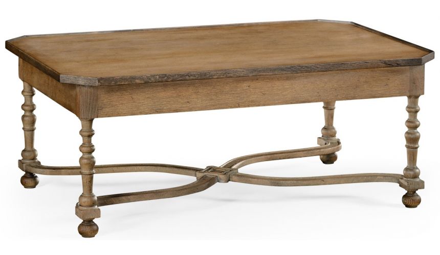 Coffee Tables Distressed country cocktail table
