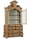 Bookcases Oulton cabinet with glass doors and wooden shelves