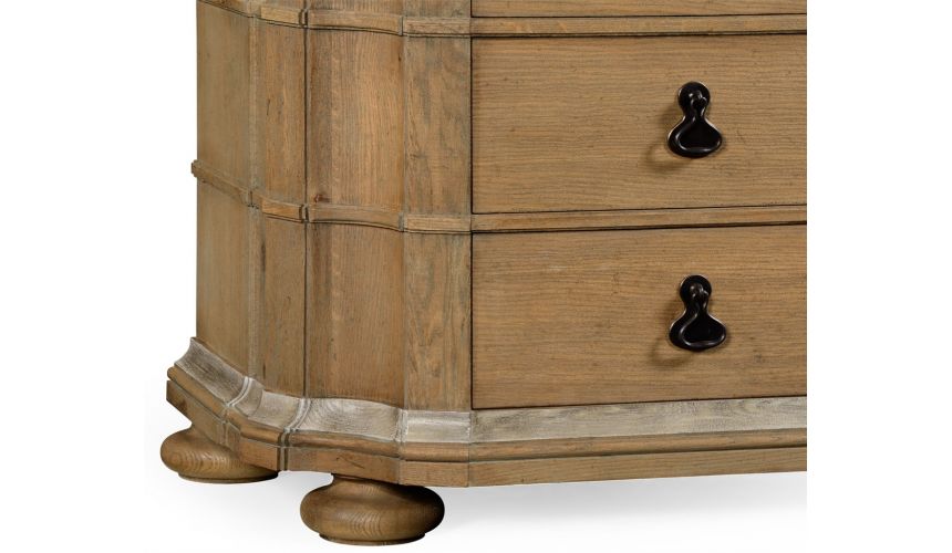 Bookcases Oulton cabinet with glass doors and wooden shelves