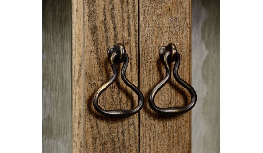 Bookcases Oulton cabinet with glass doors and wooden shelves