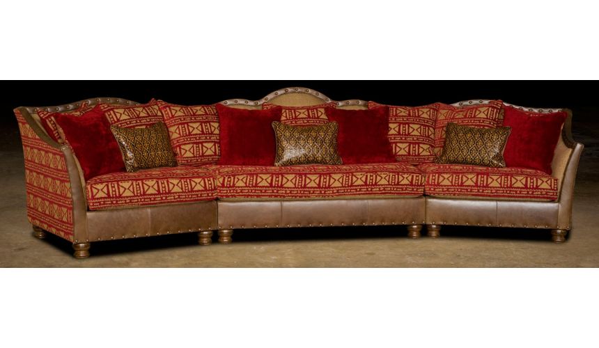 Luxury Leather & Upholstered Furniture Leather & Upholstered Luxurious Sofa-68