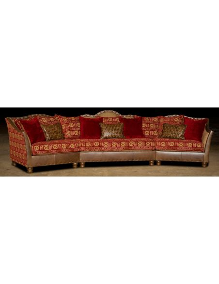 Leather & Upholstered Luxurious Sofa-68