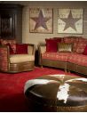 Luxury Leather & Upholstered Furniture Leather & Upholstered Luxurious Sofa-68