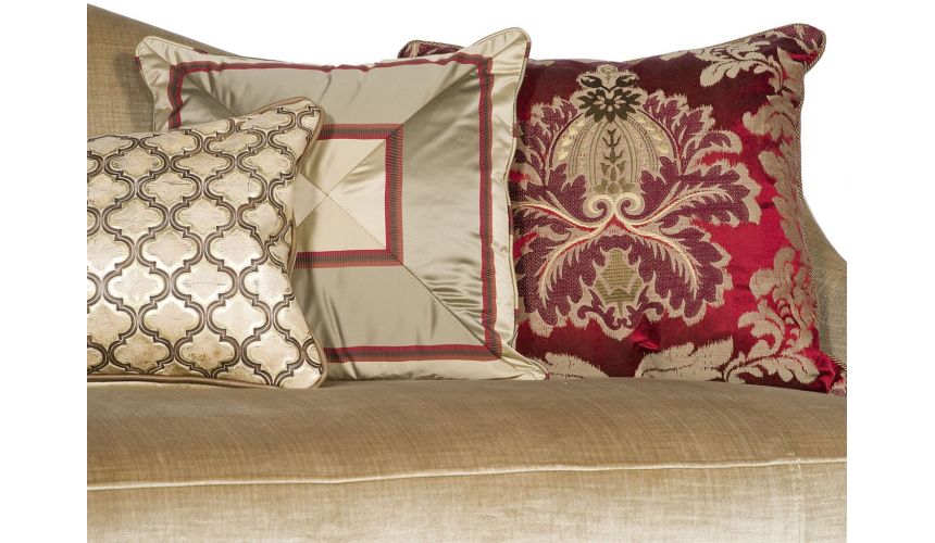 SOFA, COUCH & LOVESEAT Traditional Camel Back Sofa