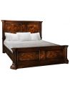 Queen and King Sized Beds Burl wood bedroom furniture 46