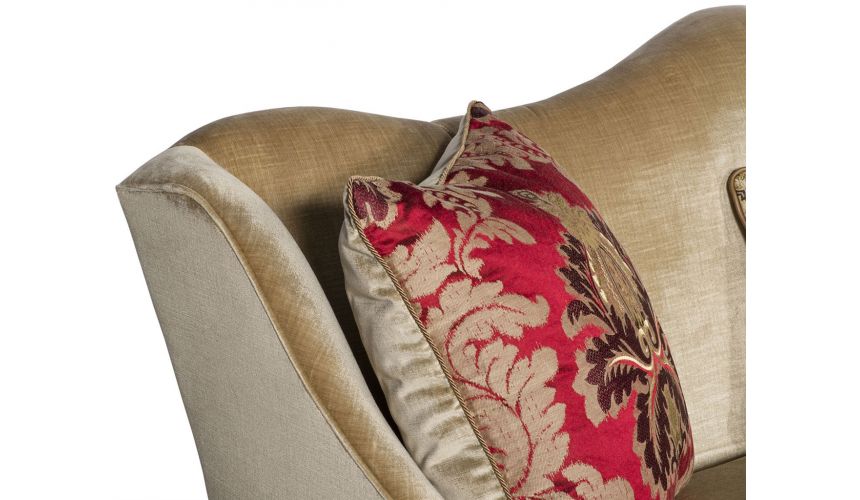 SOFA, COUCH & LOVESEAT Traditional Camel Back Sofa