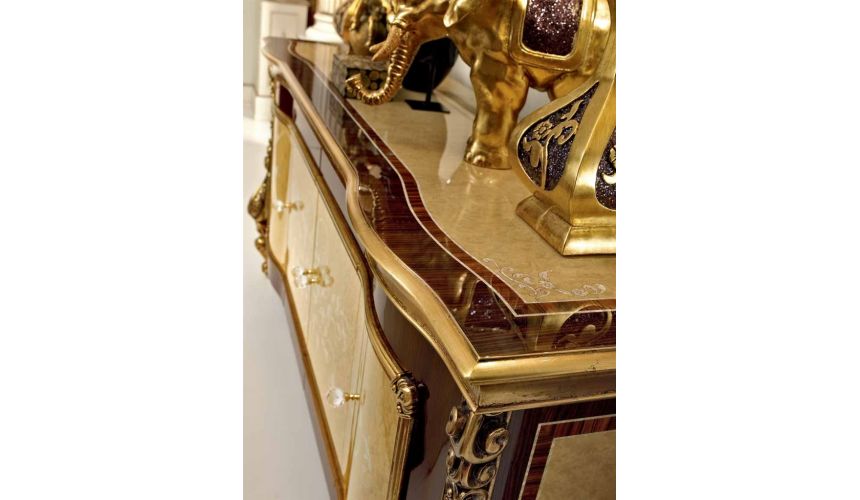 Dining Tables Spectacular dining tabl with mother of pearl inlay and exquisite marquetry work.