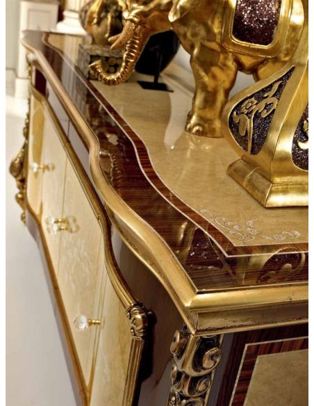 Dining Tables Spectacular dining tabl with mother of pearl inlay and exquisite marquetry work.