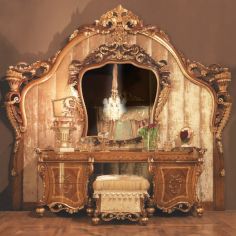 Furniture Masterpieces Impressive Empire style Dressing Table Antiqued Design