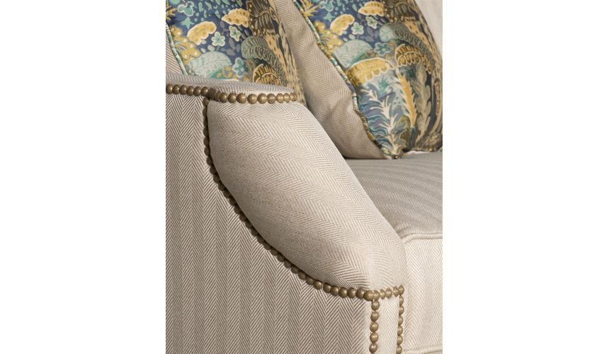 SOFA, COUCH & LOVESEAT Nail Head Upholstered Sofa