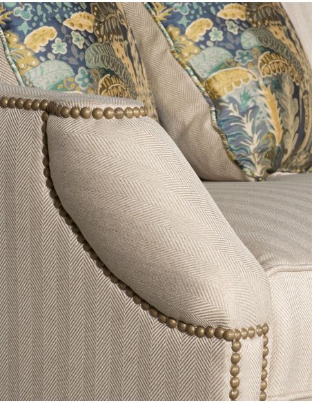 SOFA, COUCH & LOVESEAT Nail Head Upholstered Sofa