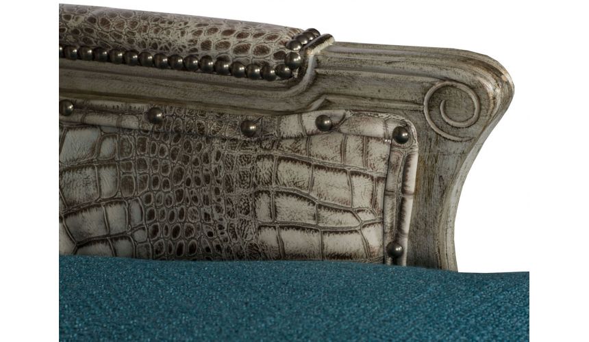 Luxury Leather & Upholstered Furniture Wingback Arm Chair