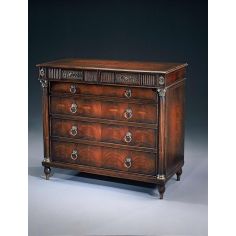 Chest of Drawers An Empire mahogany chest of drawers antique reproduction furniture