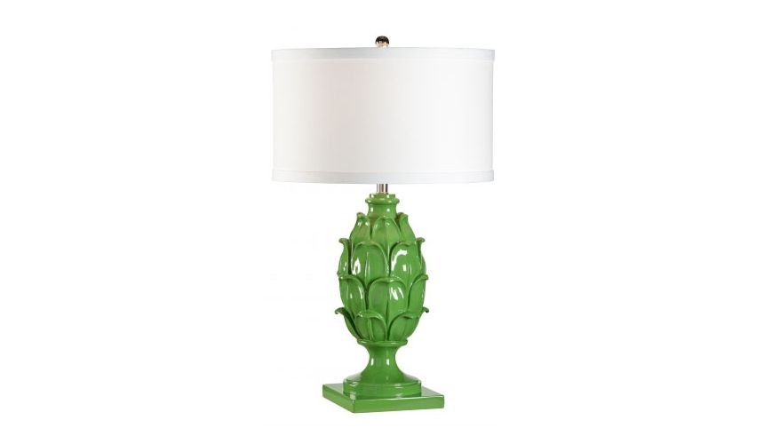 Decorative Accessories Green Artichoke Patterned Lamp