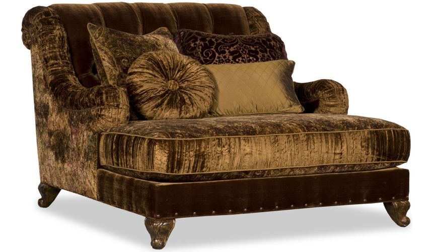 Luxury Leather & Upholstered Furniture Upholstered Extended Sofa