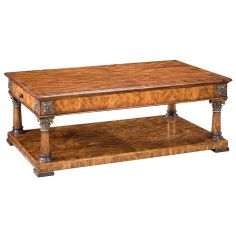 Coffee Tables 73-45 Light old world walnut finish Cocktail Table
