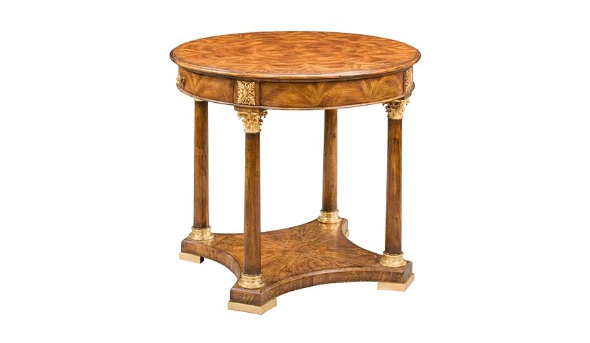 Round & Oval Side Tables 74-4 Solid walnut wood Hall Table
