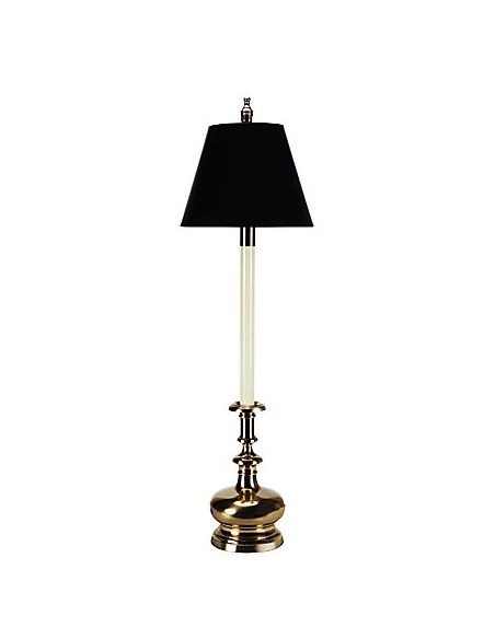 Colonial Candlestick Brass Table Lamp