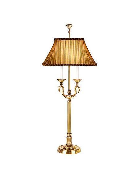 Twin Swan Candlestick Brass Table Lamp