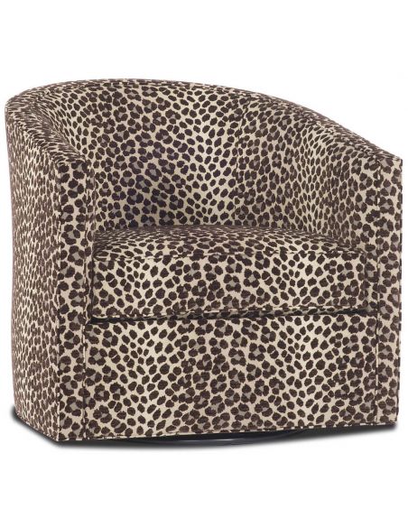 Jaguar Print Swivel Chair