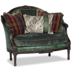 Luxury Leather & Upholstered Furniture Seat-Cushion Oversized Arm Chair