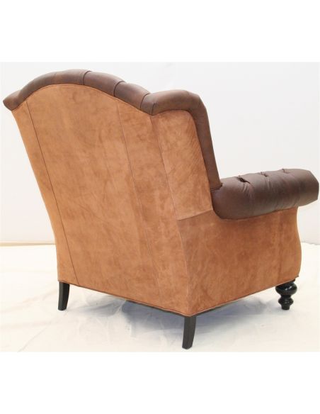 Tufted leather chair