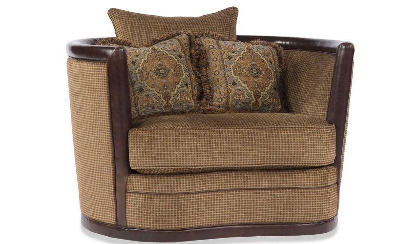 Brown Swivel Chair For Living Room