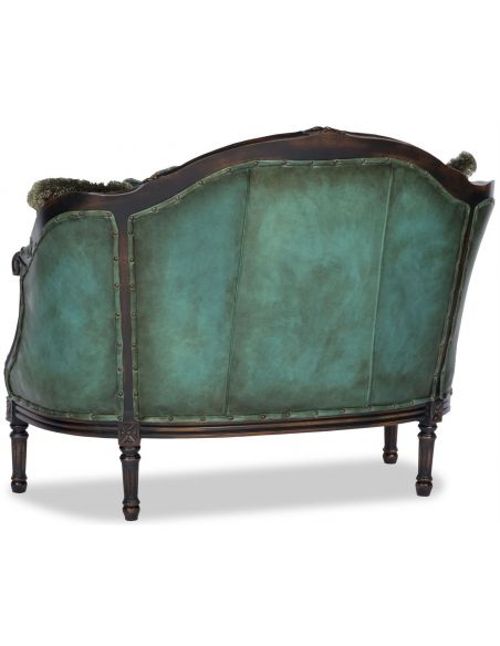 Luxury Leather & Upholstered Furniture Seat-Cushion Oversized Arm Chair