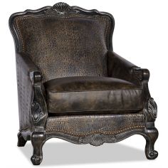 Luxury Leather & Upholstered Furniture Nail Head Arm Chair