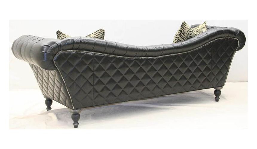 SOFA, COUCH & LOVESEAT BLACK AND ZEBRA CURVEY SOFA