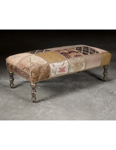 High Quality Upholstered Furniture, Patches Ottoman