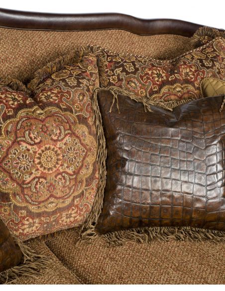 SOFA, COUCH & LOVESEAT Lots of Pillows Sofa