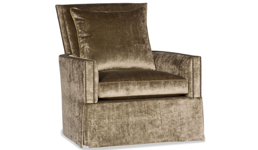 Luxury Leather & Upholstered Furniture Elegant Arm Chair