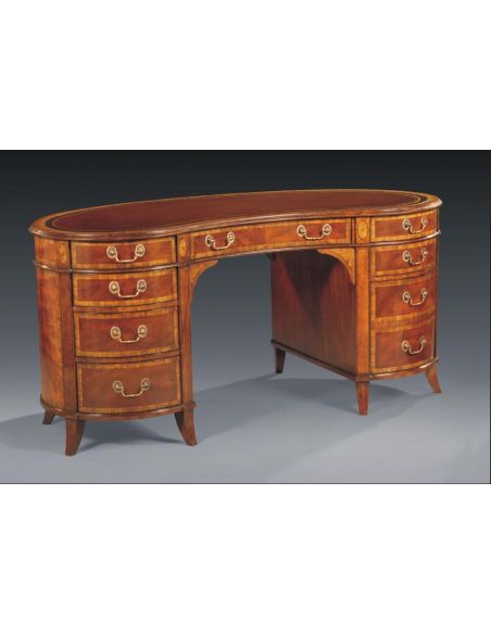 Library & Office Furniture Kidney Writing Desk