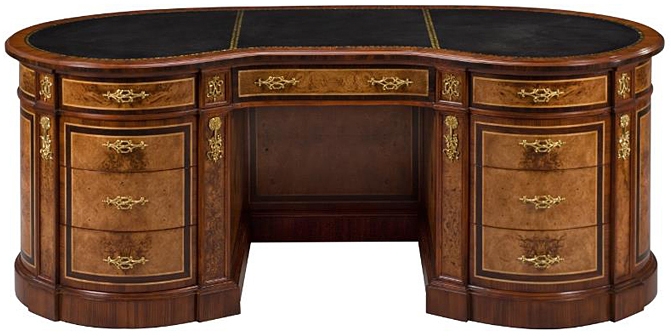 Executive Desks 83-42 Solid walnut wood Writing Desk