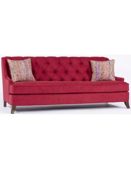Red Tufted Sofa