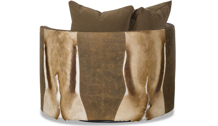 Relaxing Round Accent Arm Chair