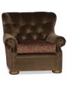 Luxury Leather & Upholstered Furniture Tufted Club Chair