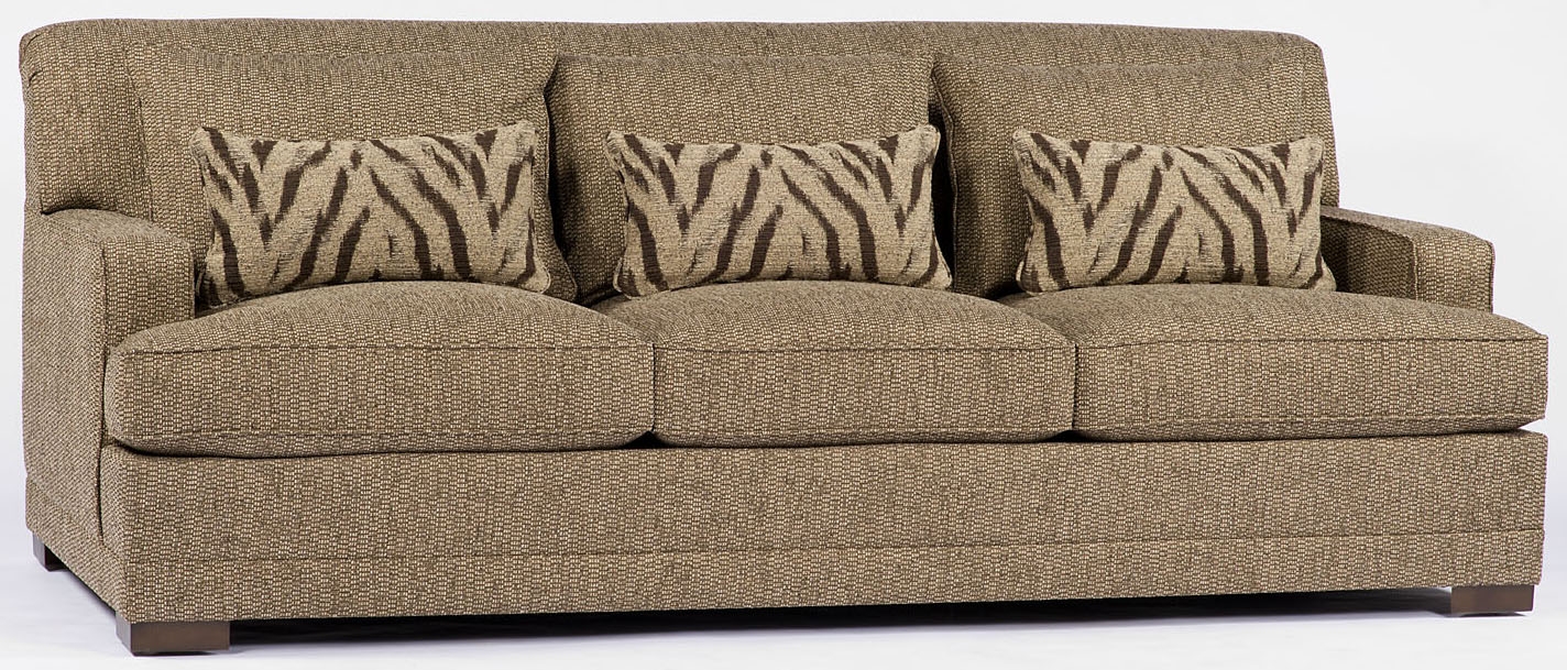 SOFA, COUCH & LOVESEAT Low Profile Tan Sofa