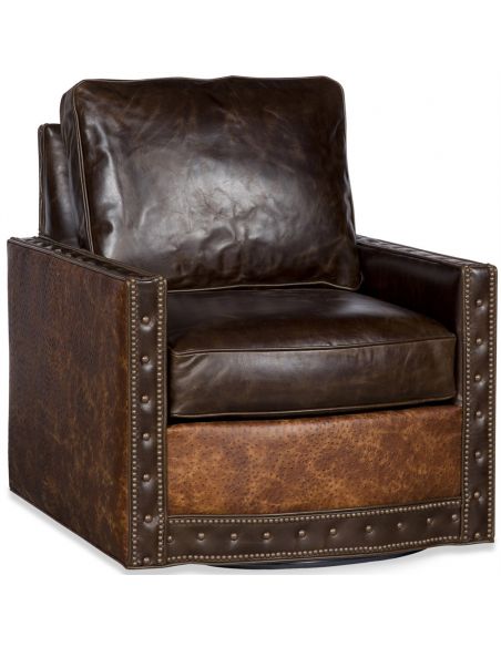 Upholstered Nail Head Club Chair