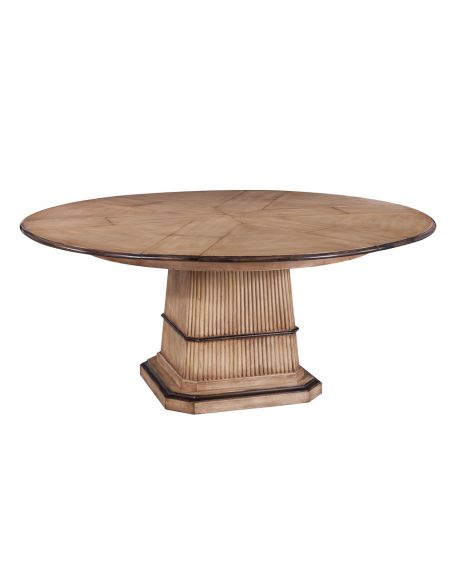 Jupe Dining Table Solid Walnut Light color.