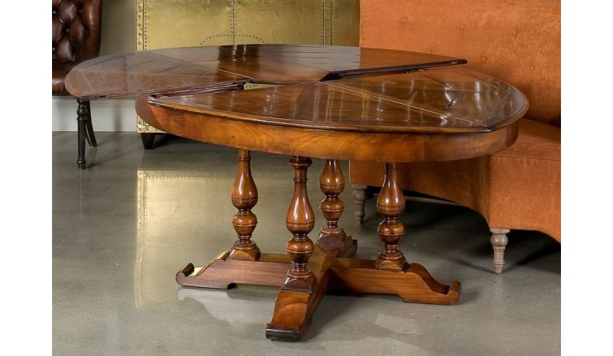 Dining Tables Walnut oval jupe table