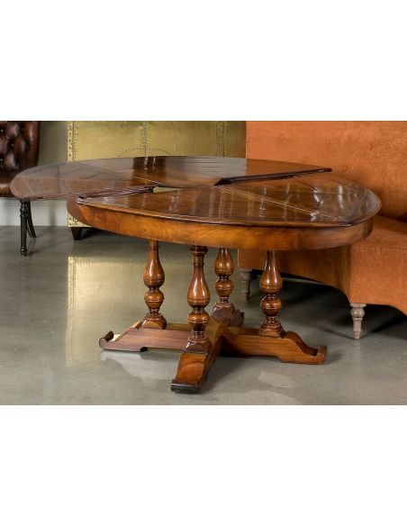 Dining Tables Walnut oval jupe table