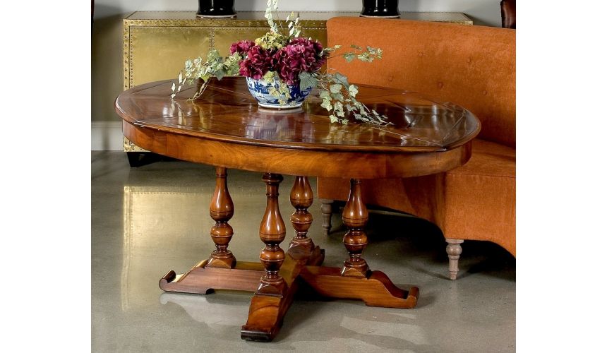 Dining Tables Walnut oval jupe table